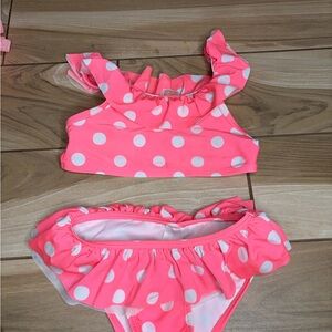 3 Cat & Jack 5T swim Ruffle Swimwear bundle